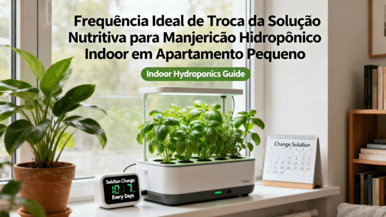frequência ideal de troca da solução nutritiva para manjericão hidropônico